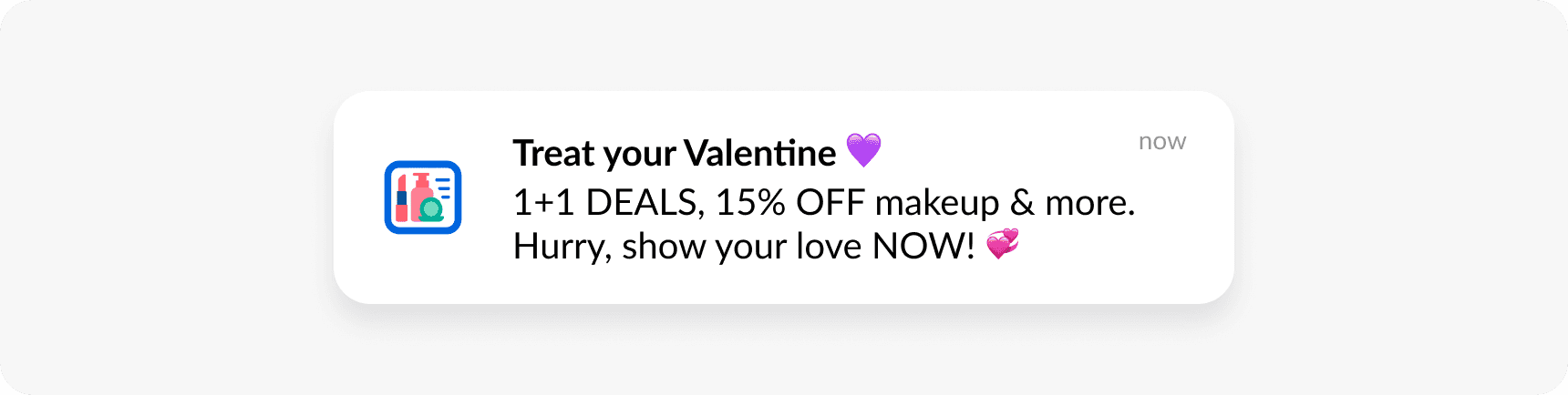 Push notification special offer